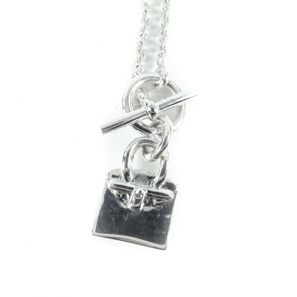 HERMES Silver Necklace